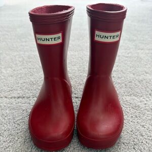 Hunter Military Red Toddler Rain Boots size 7 US/ 6UK Unisex